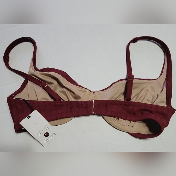 Shade & Shore Swim Top Size 34D, Rust Color - Picture 5 of 10